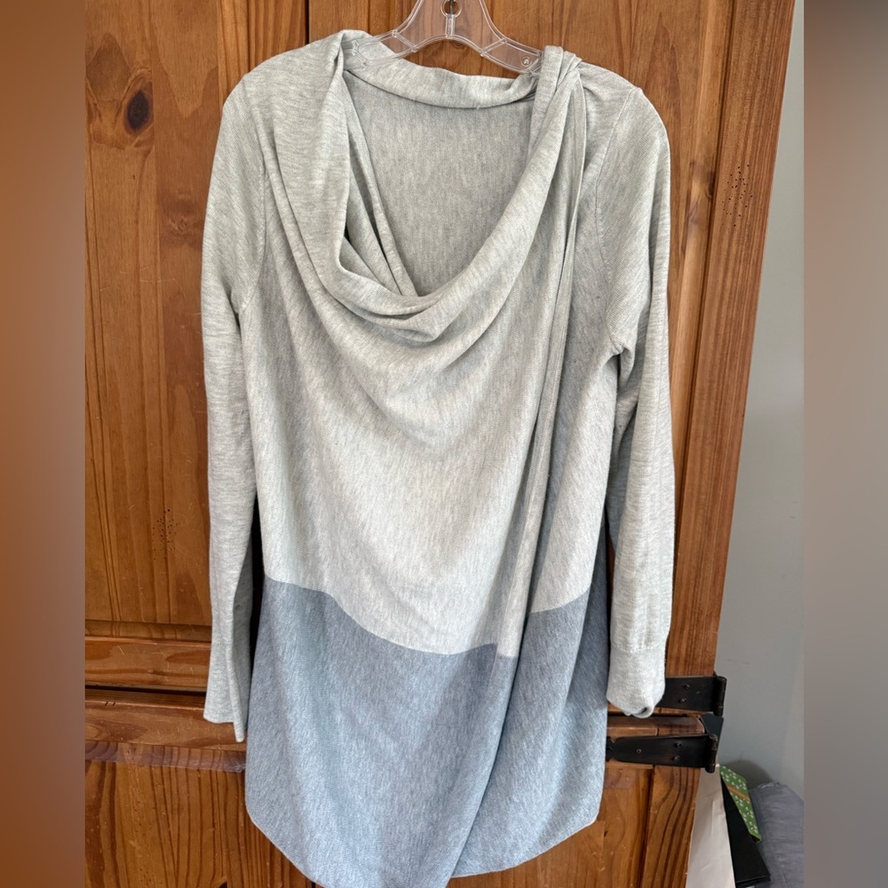 Smartwool Light Gray Two-Tone Cowl Neck Sweater